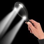 Magnifying glass with COB lighting