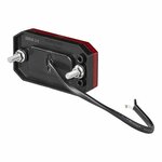 Marker light 12/24V red 80 x 44 mm LED