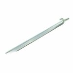Tent peg 30cm metal with hook 6 pieces in polybag