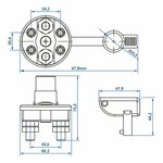 Main power switch 2-pole