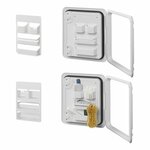 Pocket organizer for camper cassette door