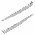 Tent peg 18.5cm aluminum ribbed 6 pieces in polybag