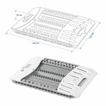 Drop-off rack foldable plastic