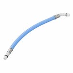 Flexible hose connection 25 cm blue 45 grommet