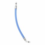 Flexible hose connection 25 cm blue 45 grommet