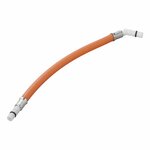 Flexible hose connection 25 cm red 45 grommet