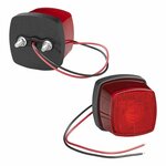 Marker light 9-30V red 61 x 61mm LED