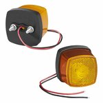 Side marker light 9-30V orange 61 x 61 mm LED