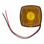 Side marker light 9-30V orange 61 x 61 mm LED