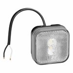 Marker light 12/24V white 65 x 65 mm LED