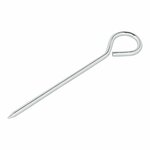 Tent peg 19cm aluminium with eye 10 pieces in polybag