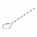 Tent peg 19cm aluminium with eye 10 pieces in polybag