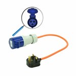 Adapter cable 40cm from UK plug to CEE
