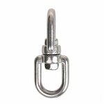 Swivel lock 8mm, A4 stainless steel AISI 316, eye/eye, 2,500 daN