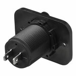 USB flush-mounted socket double type A 3100mA 12V/24V