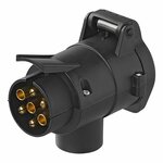 Adapter plug from 7 to 13-pin with constant (+)