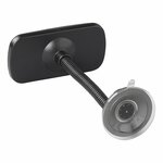 Panorama rear-view mirror with flex arm 12 cm and suction cup