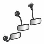 Panorama rear-view mirror with flex arm 12 cm and suction cup