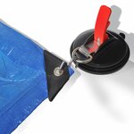 Suction cup mounting with ring + 2 S-hooks