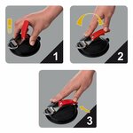 Suction cup mounting with ring + 2 S-hooks