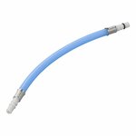 Flexible hose connection 25 cm blue in polybag