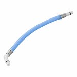 Flexible hose connection 25 cm blue 45 grommet in polybag