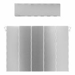 Cooking windshield 5-part aluminium foldable 49 x 36 cm