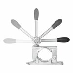 Clamp 48mm cast iron with tilting lever for jockey wheel
