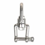 Swivel lock 8mm, A4 stainless steel AISI 316, eye/fork, 2,500 daN