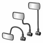 Bicycle mirror with flex arm