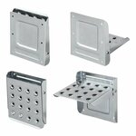 Foldable step for trailer 195 x 175 mm