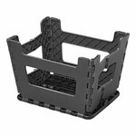 Step S with anti-slip plastic 29 x 21.5 x 22 cm foldable