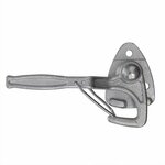 Hook no. 0 left 140mm with screw-on eye
