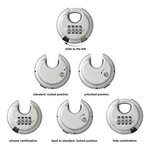 Disc lock 70mm with number combination
