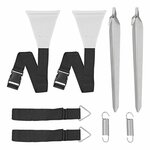 Storm strap set 2x 3.2 m with tendon attachment for awning rail