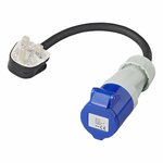 Adapter cable 40cm 3x2.5mm² from UK plug to CEE