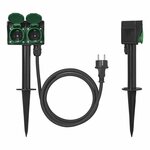 Garden spike Schuko 2-fold 2M 3x1.5mm²