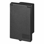 CEE wall inlet box rectangular black