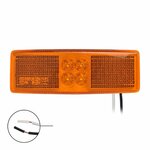 Side marker light 12/24V orange 110x40mm LED