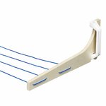 Drying line holder for vertical manoeuvring handles 3-piece