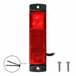 Marker light 12/24V red 126x30mm LED