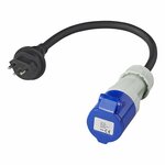 Adapter cable 40cm 3x2.5mm² from Swiss plug to CEE