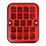 Fog rear light 100x81mm 19LED