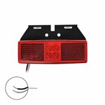 Marker light 12/24V red 110x40mm LED with holder