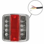 Rear light 4 functions 98x105mm 14LED