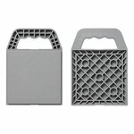 Stackable base plates with handle - set of 4