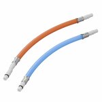 Flexible hose connection 25 cm red + blue in polybag