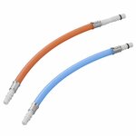 Flexible hose connection 25 cm red + blue in polybag