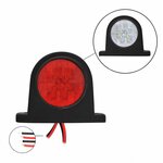 Width light red/white 68x62mm 8LED