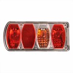 6-function rear light 222x100mm left